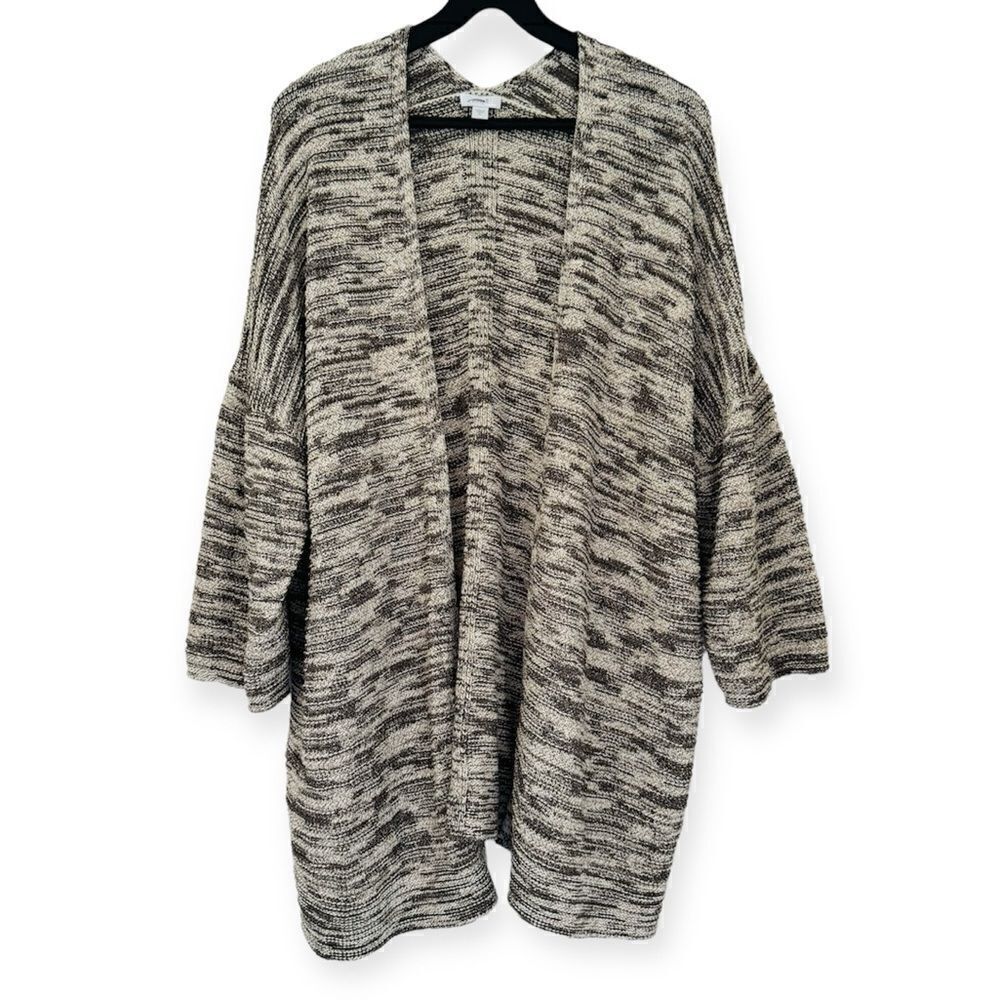 Pure J. Jill Open Knit Tan Cardigan Size XL